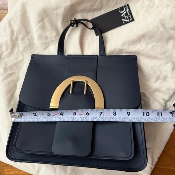 Zac Posen Biba Handbag and Backpack Genuine Leather in Parisian Nights - Picture 15 of 15